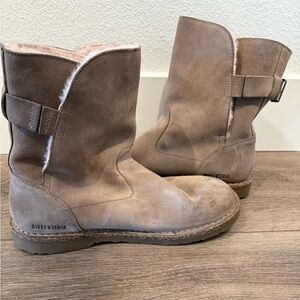 Birkenstock Light Brown Suede Boots